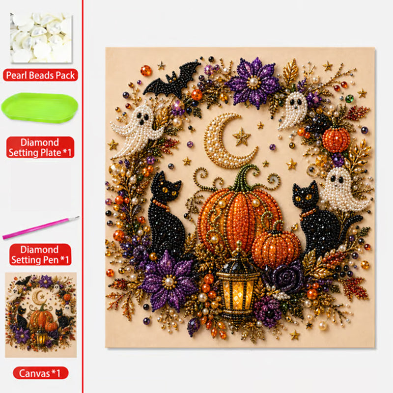 ⏳🔥LIMITED-TIME 50% OFF! ⏰Halloween Ghost Pearl Art DIY Kit