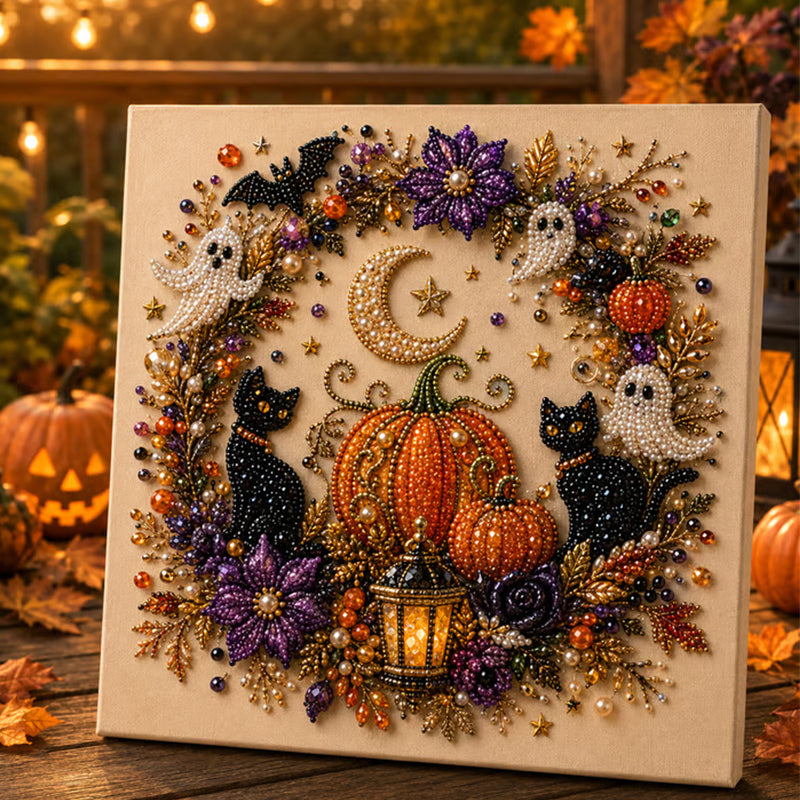 ⏳🔥LIMITED-TIME 50% OFF! ⏰Halloween Ghost Pearl Art DIY Kit