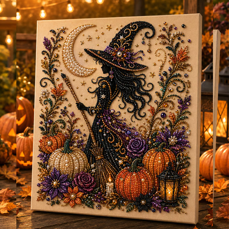 ⏳🔥LIMITED-TIME 50% OFF! ⏰Halloween Ghost Pearl Art DIY Kit