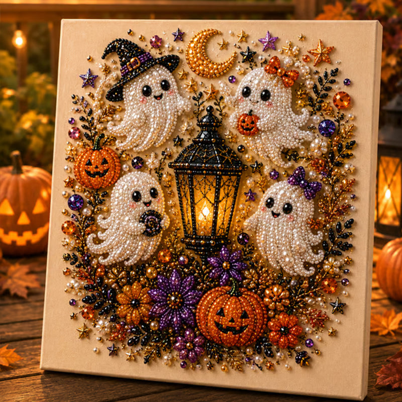 ⏳🔥LIMITED-TIME 50% OFF! ⏰Halloween Ghost Pearl Art DIY Kit