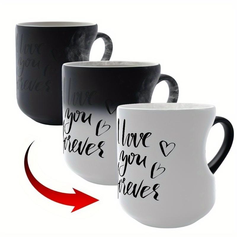 🎁2026 New Arrivals 50% OFF💥Color Changing Heart Handle Ceramic Mug for Valentine's Day ☕