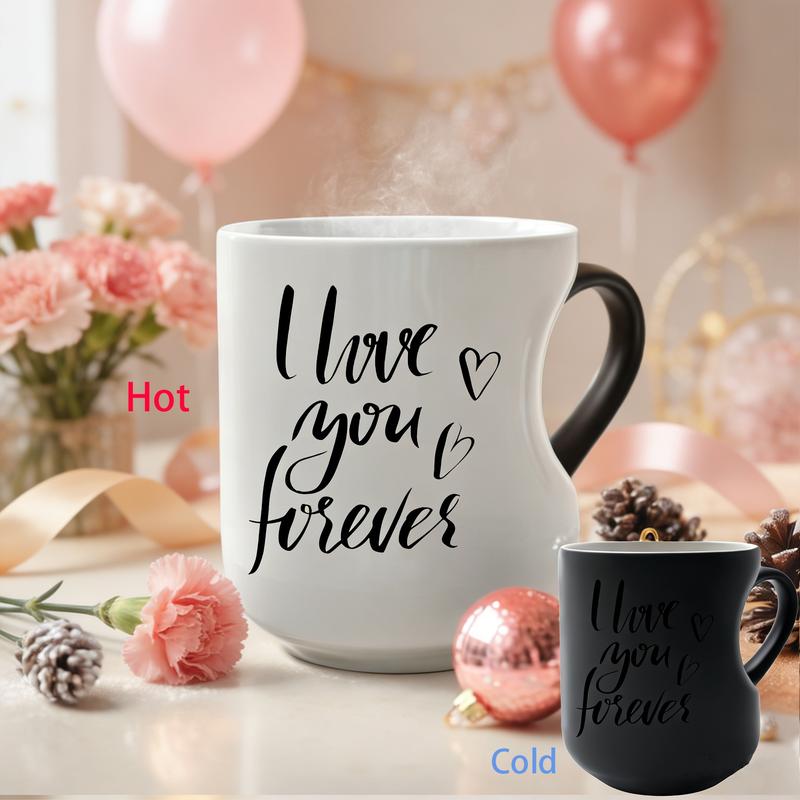 🎁2026 New Arrivals 50% OFF💥Color Changing Heart Handle Ceramic Mug for Valentine's Day ☕