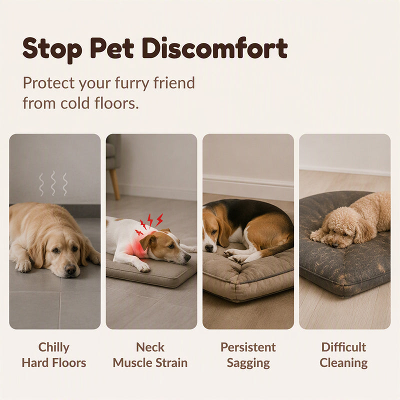 🐾 Premium Plush Pet Sleeping Mat – Ultra-Soft Thick Dog Crate Pad with Non-Slip Base