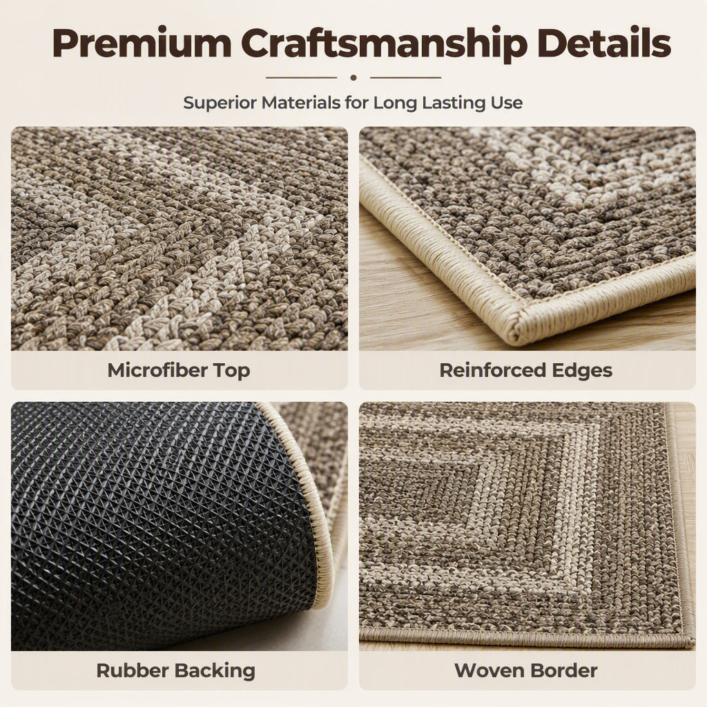 Elegant Woven Runner Rug