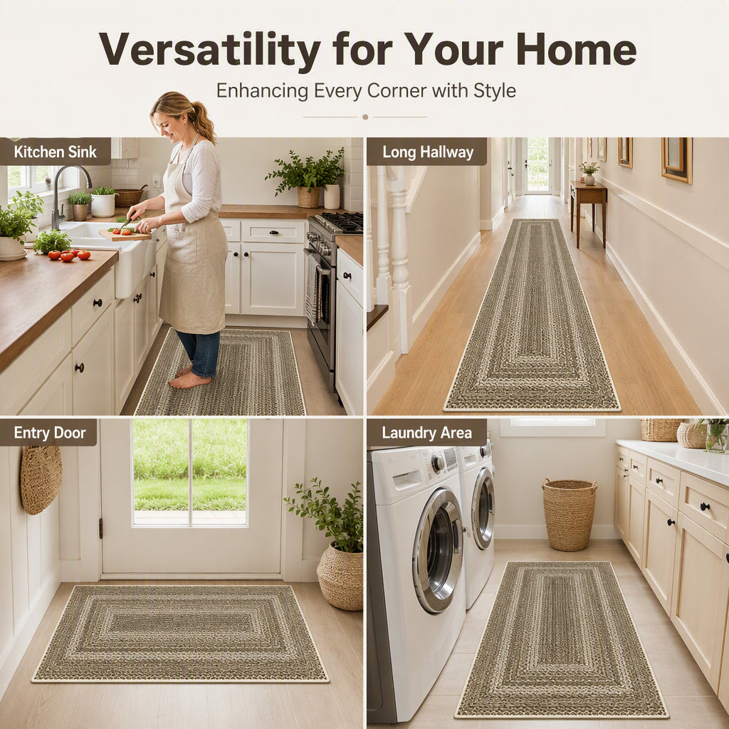 Elegant Woven Runner Rug