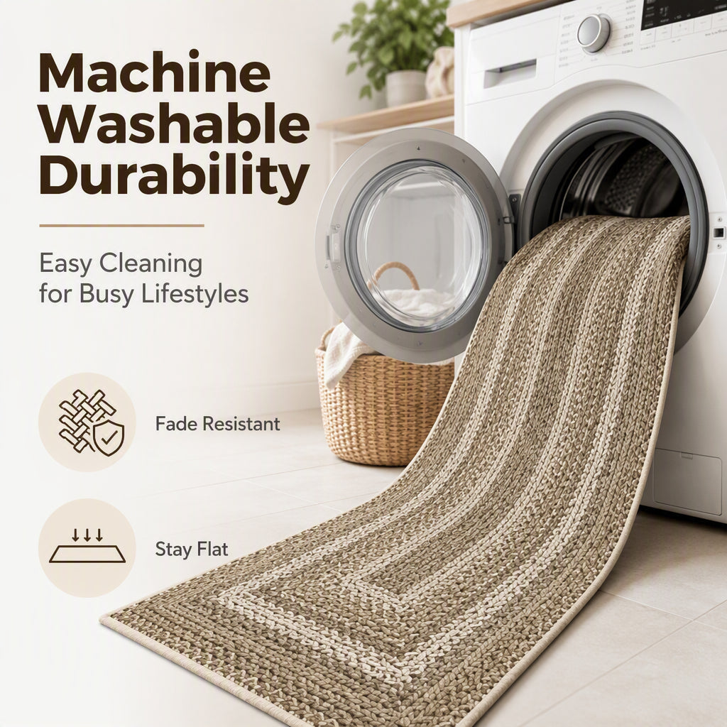 Elegant Woven Runner Rug