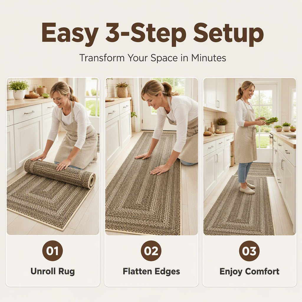 Elegant Woven Runner Rug