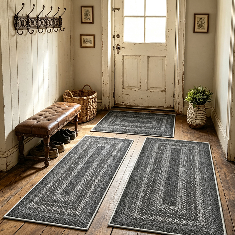 Elegant Woven Runner Rug