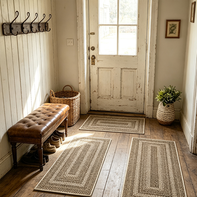 Elegant Woven Runner Rug