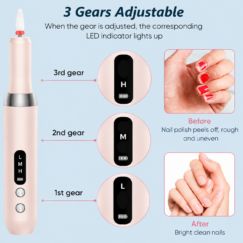 💅 Salon-Grade Manicures, No Wires Attached – Cordless Nail Drill with Charging Dock. UK Stock
