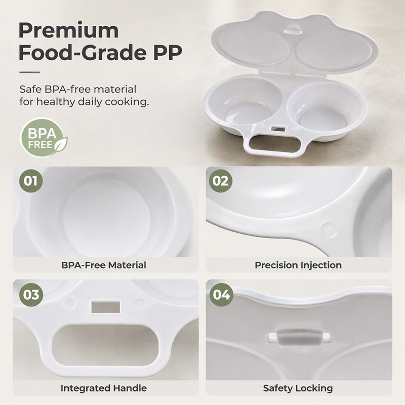 🥚 50% OFF NOW! ⏱️ Microwave Egg Cooker – Perfect poached eggs in 2 mins, no oil & splash-proof – Quick, healthy & mess-free breakfast 🌿