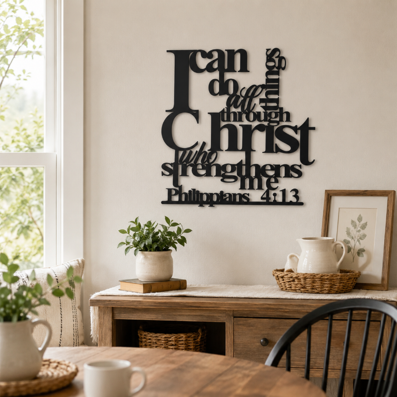 🖤 Blank wall got you stuck? This modern metal art fills the space — without the price tag of a gallery piece. 😎