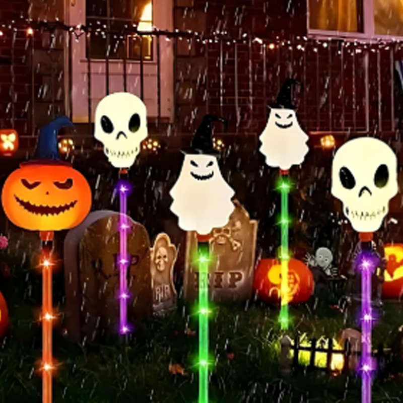 Waterproof Halloween Pumpkin Stake Lights 