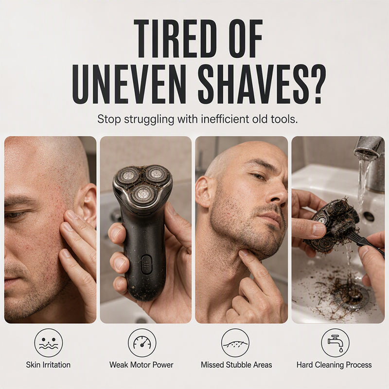 ⏳🔥LIMITED-TIME 50% OFF! ⏰2-in-1 Smart Electric Bald Head Shaver and Beard Trimmer with Digital Display