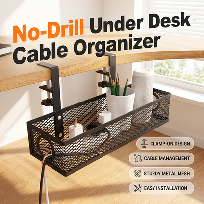 ⏰Under Desk Cable Organizer