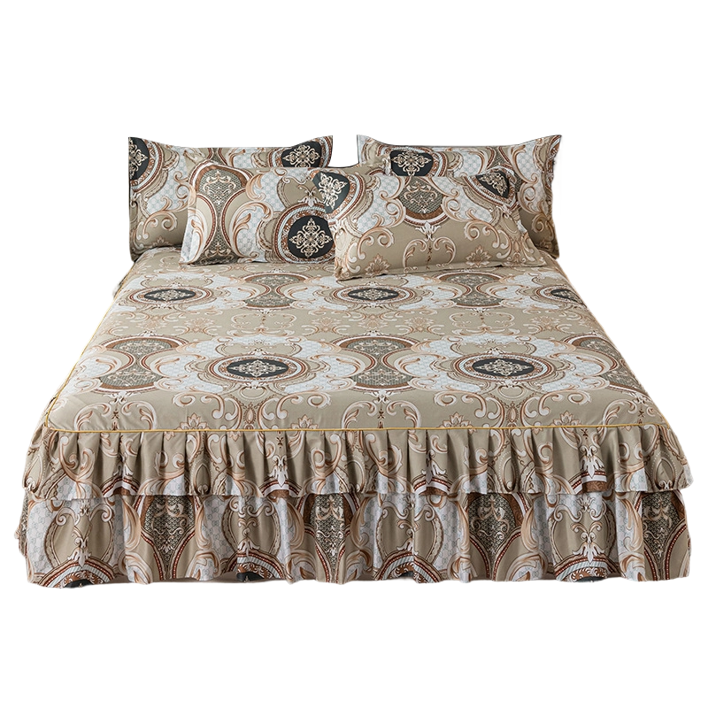 ⏳Limited-time 50% off⏰Floral Ruffled Bed Skirt, 3-Piece Set – Easy Bedroom Upgrade🛏️