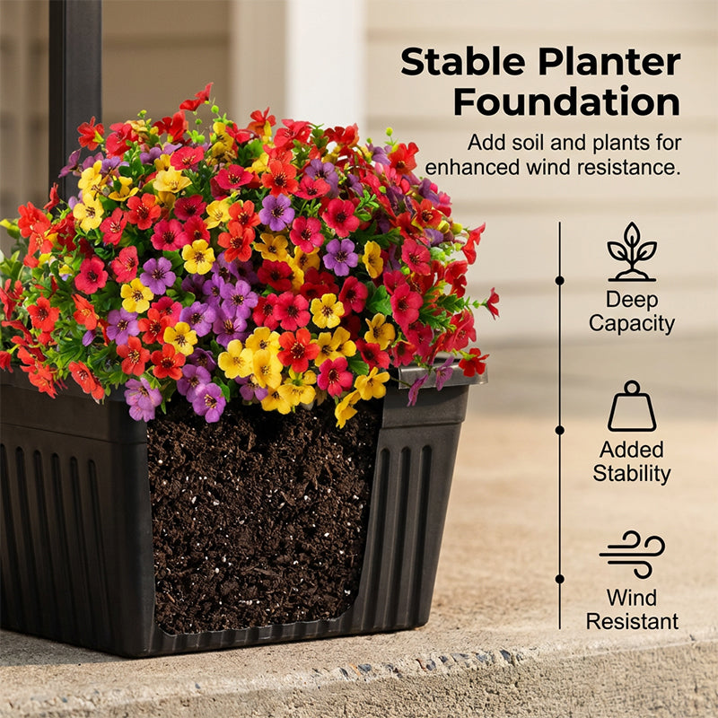 📢📢50% OFF !! ⏰Outdoor Solar Garden Light with Planter Base