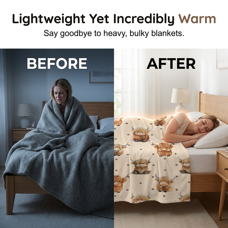 🛋️ Save 50%! 🔥 Printed Flannel Throw – Ultra-soft, cozy & stylish ✨