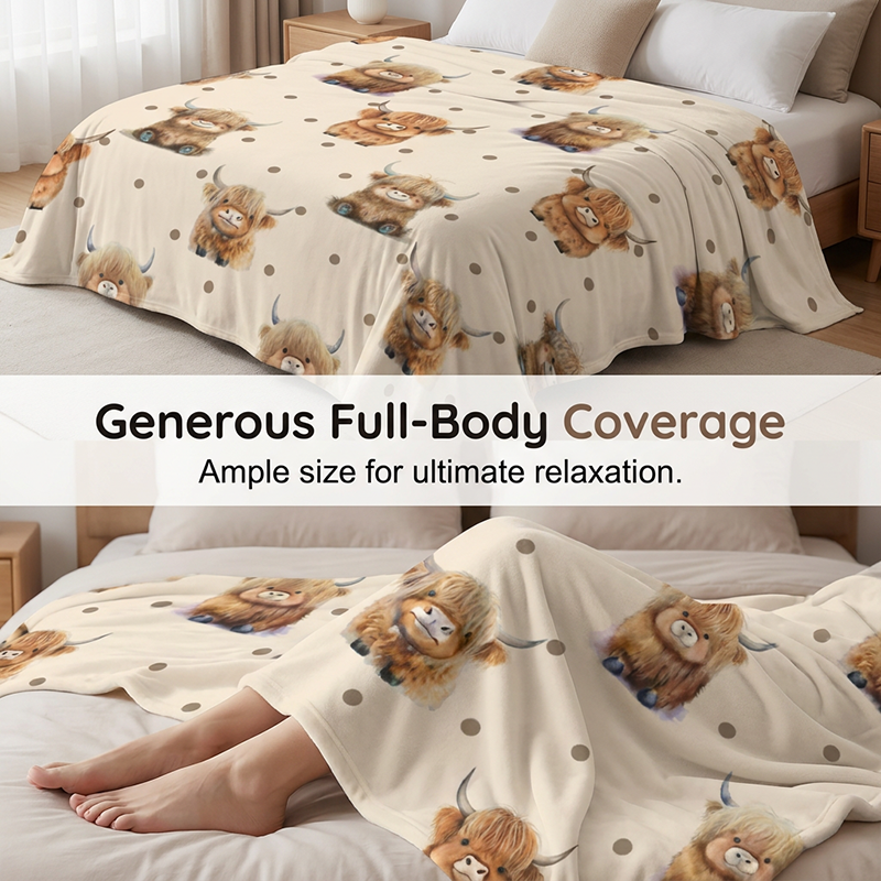 🛋️ Save 50%! 🔥 Printed Flannel Throw – Ultra-soft, cozy & stylish ✨