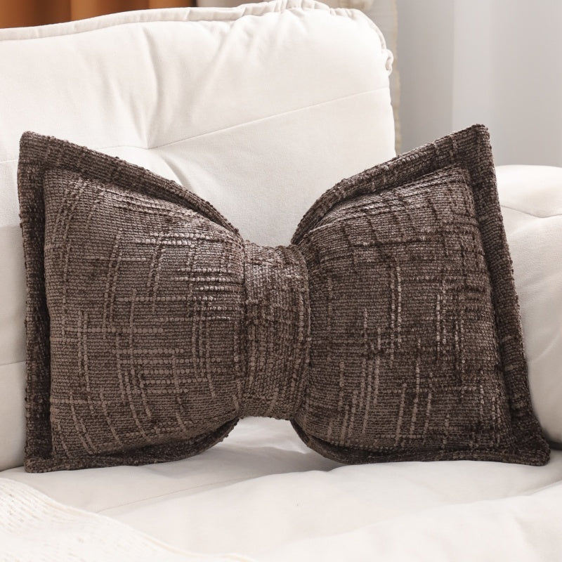 🎁2026 New Arrivals 50% OFF💥Soft Chenille Bow-Shaped Throw Pillow