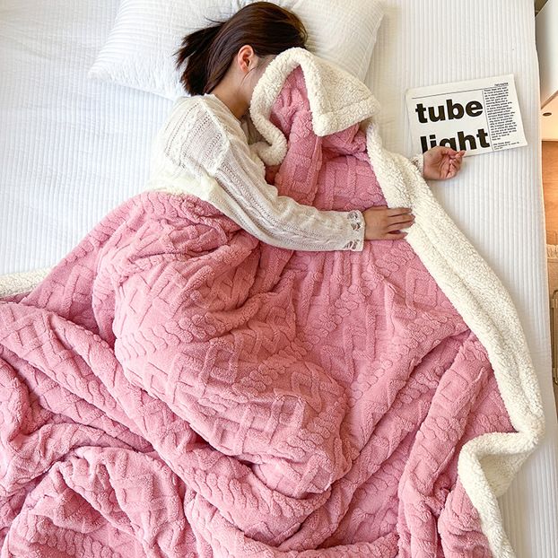 📢📢50% OFF !!⏰Thickened Imitation Cashmere Throw Blanket