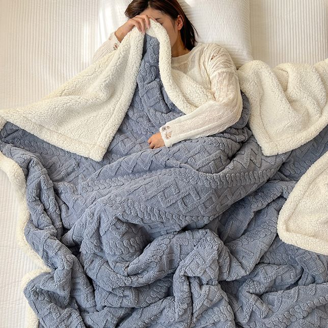 📢📢50% OFF !!⏰Thickened Imitation Cashmere Throw Blanket
