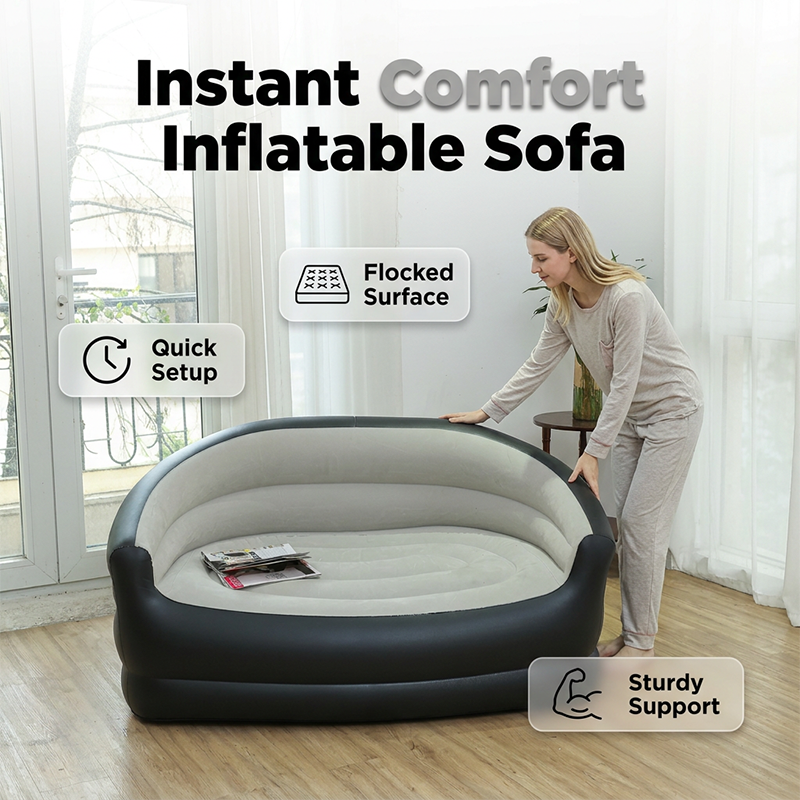 🛋️💨 Inflatable Double Sofa – 49% OFF! Instant comfort, spacious seating, premium flocked surface – quick setup anywhere. 🏠