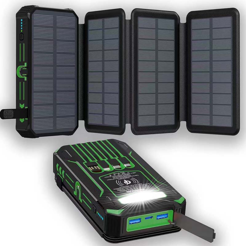 🔋 50% OFF NOW! ☀️ Solar Power Bank – 20000mAh, Foldable 4-Panel Solar, IPX5 & LED Flashlight – For Camping & Emergencies 🏕️