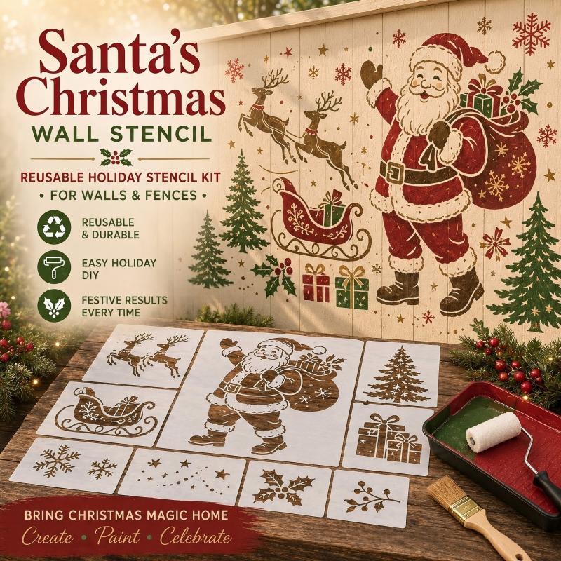 🎄 LIMITED‑TIME 50% OFF! ⚡DIY Garden Painting Templates for Every Space – Reusable Festive Stencils ✨