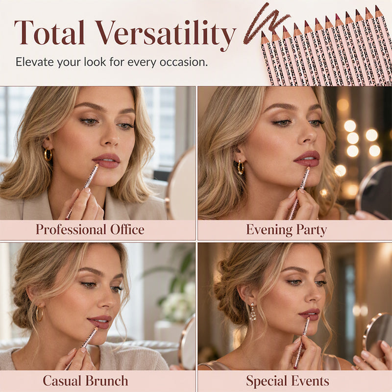 💄 Define & Hold All Day – 12-Color Matte Lip Liner Set, Smudge-Proof & Long-Lasting. 50% Off. UK Stock