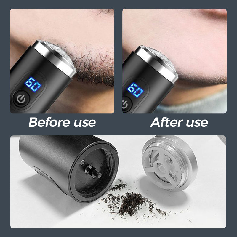 🔋 Mini Portable Rechargeable Shaver with Digital Display