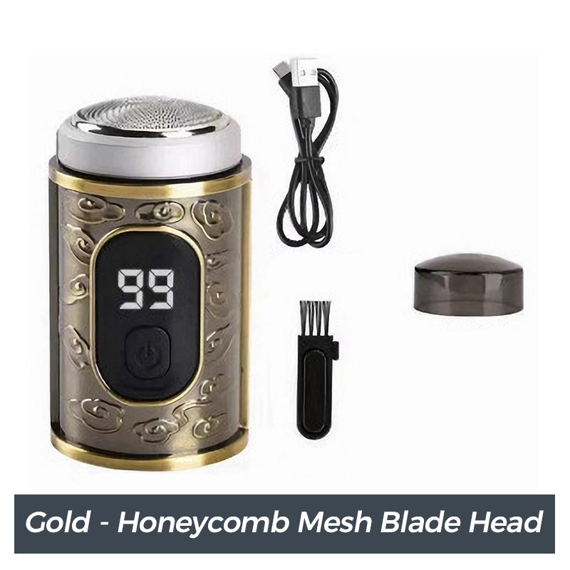 🔋 Mini Portable Rechargeable Shaver with Digital Display