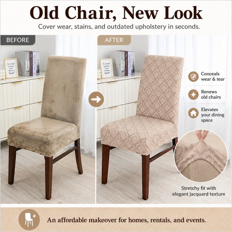 ⏳🔥LIMITED-TIME 50% OFF! ⏰🏡Universal Stretch Chair Seat Covers – Stain‑Resistant, Non‑Slip, Washable Home Decor 🪑