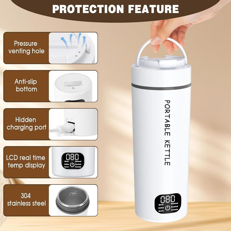 🔥 Portable Electric Kettle with Temperature Control