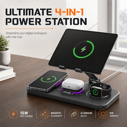 4-in-1 Magnetic Wireless Charging Stand