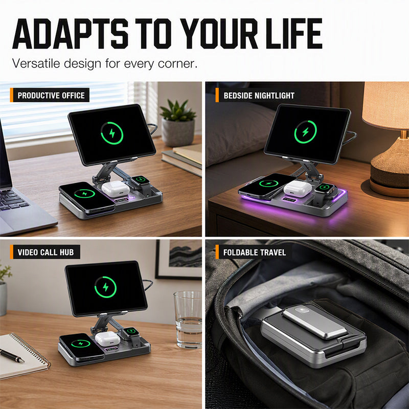4-in-1 Magnetic Wireless Charging Stand