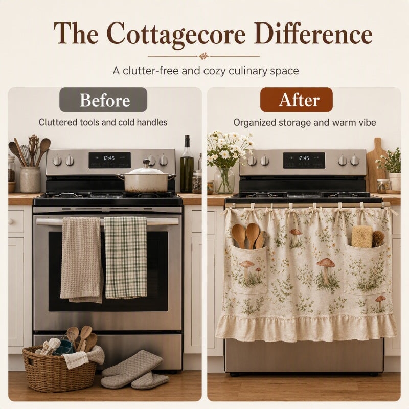 📢📢50% OFF !!⏰Oven Skirt Curtain with Pockets