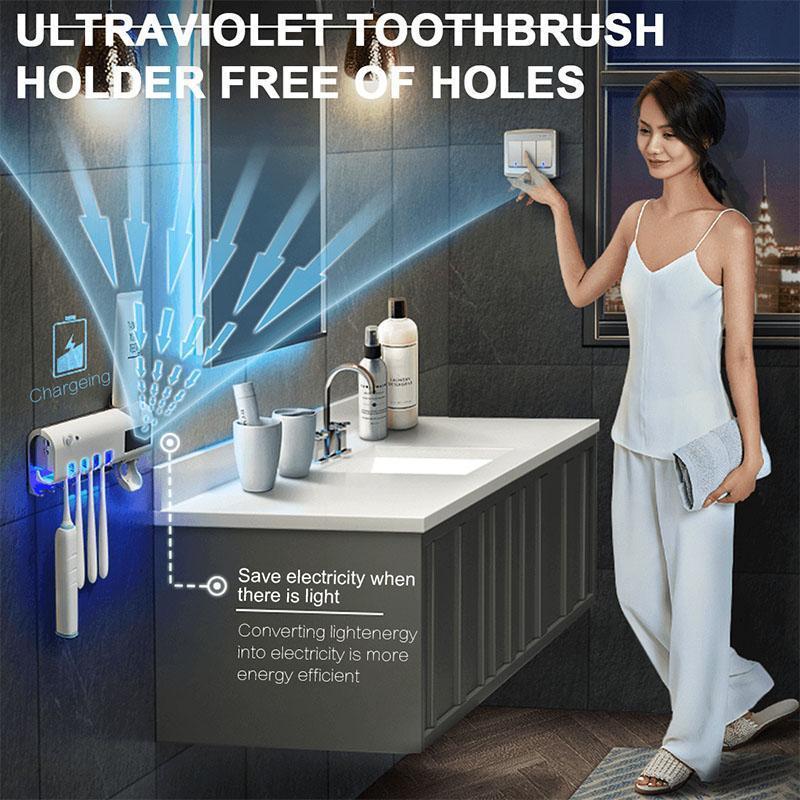 ✨ Wall-Mounted UV Toothbrush Sanitiser – Cordless, Tool-Free & Space-Saving. Free UK Delivery