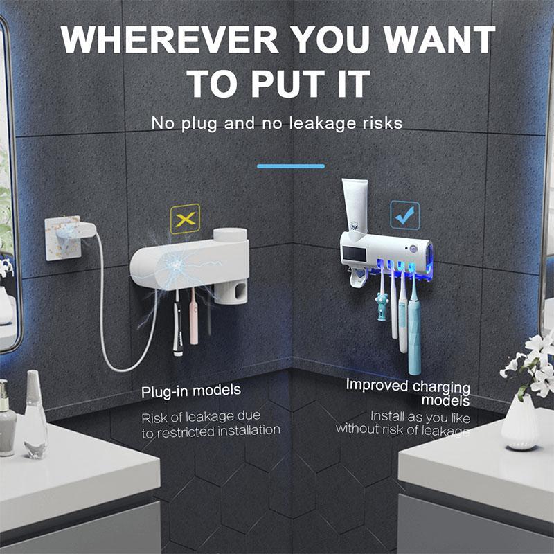 ✨ Wall-Mounted UV Toothbrush Sanitiser – Cordless, Tool-Free & Space-Saving. Free UK Delivery
