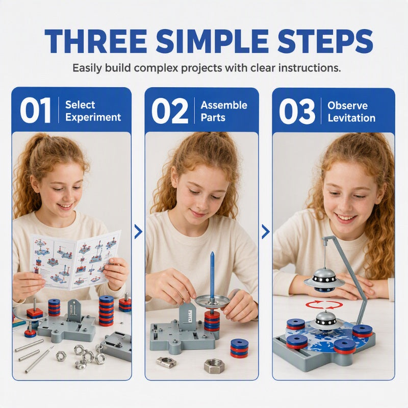 🚄 Build a Levitating Train – 12-in-1 Magnet Science Kit for Curious Kids. 50% Off. UK Stock