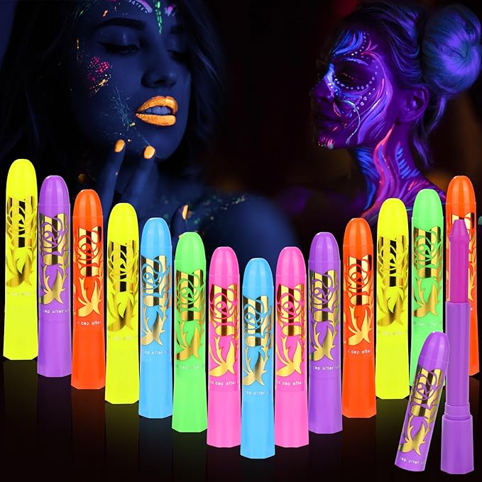 🎨 LIMITED‑TIME 50% OFF! 💥 Luminescent Water‑Soluble Body Painting Crayons – Fun, Skin‑Friendly, Easy‑to‑Wash ✨