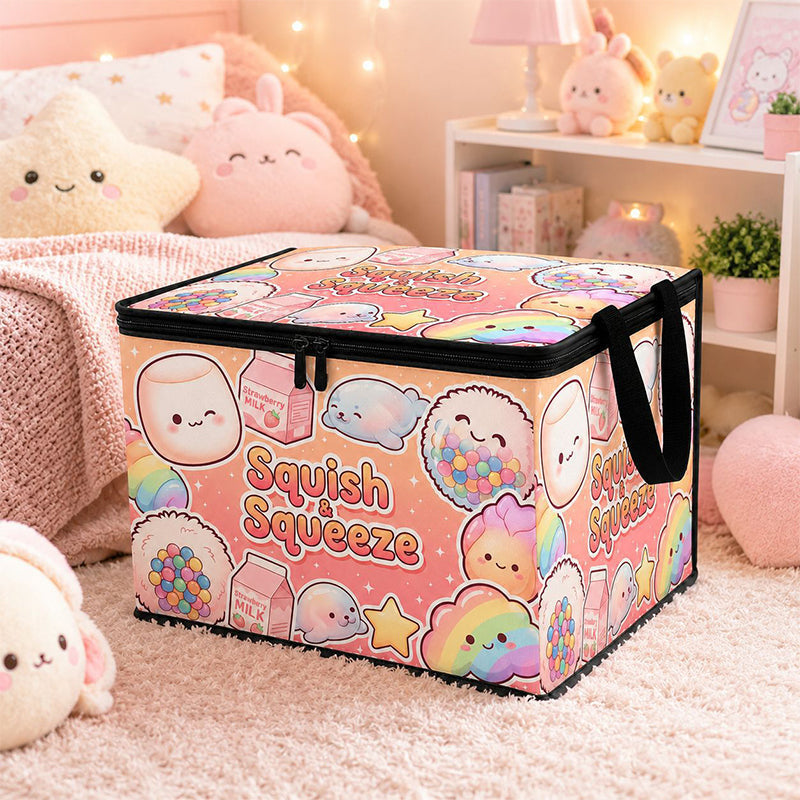 📦 LIMITED TIME 50% OFF! 🧺 Multi-Purpose Foldable Toy Storage Box – Flat-Folding Design, Moisture-Resistant Interior & Zippered Dust Protection ✨