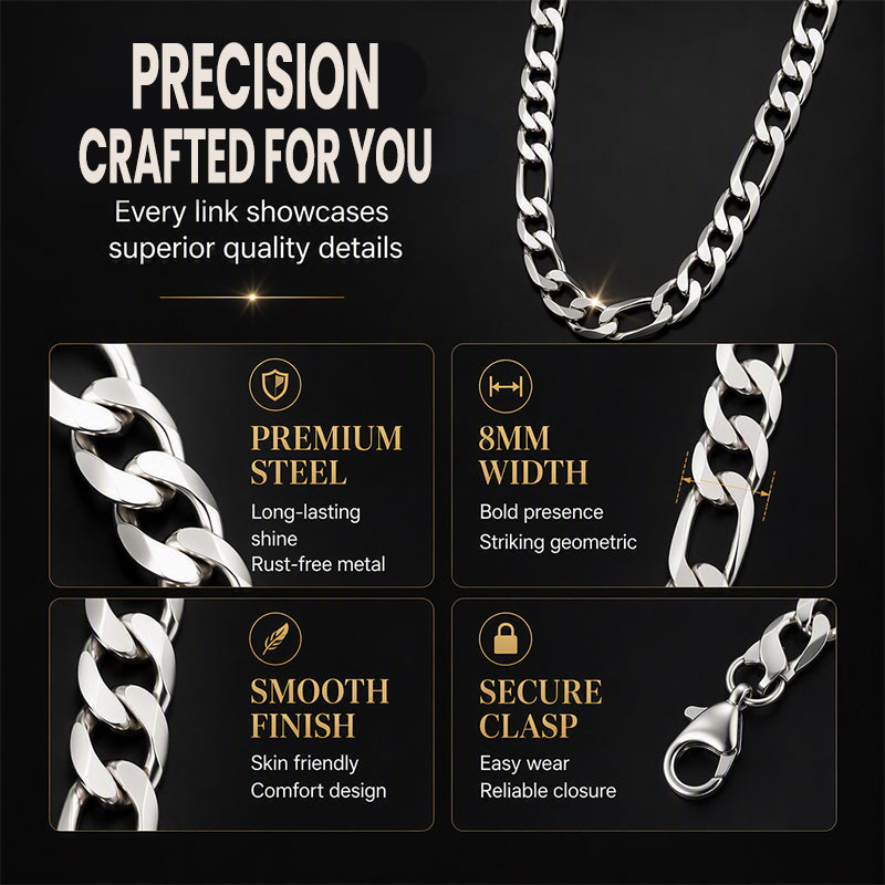 ⏳Time-Limited Special⏰Silver Tone Stainless Steel Chain Necklace