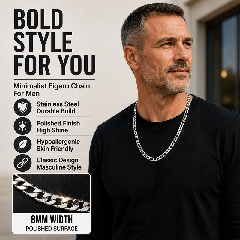 ⏳Time-Limited Special⏰Silver Tone Stainless Steel Chain Necklace