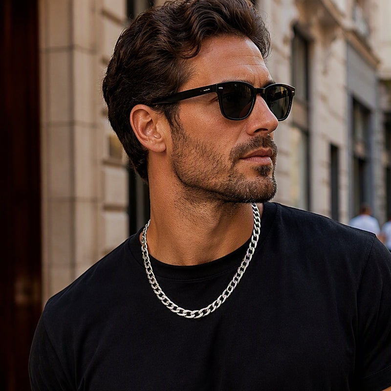 ⏳Time-Limited Special⏰Silver Tone Stainless Steel Chain Necklace