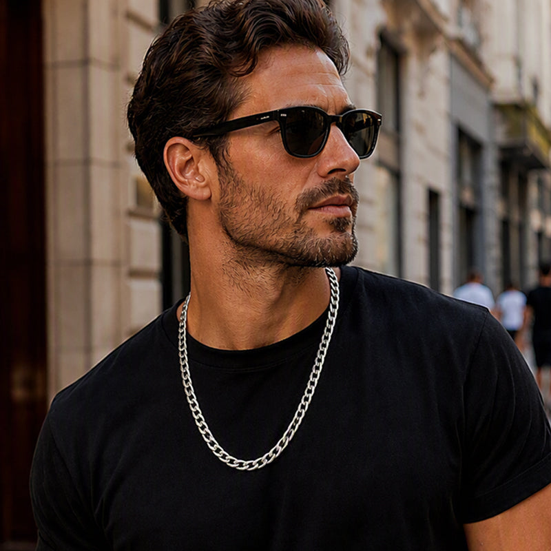 ⏳Time-Limited Special⏰Silver Tone Stainless Steel Chain Necklace