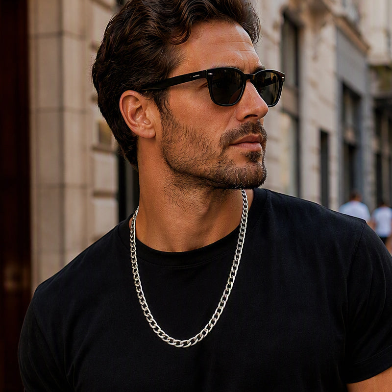 ⏳Time-Limited Special⏰Silver Tone Stainless Steel Chain Necklace