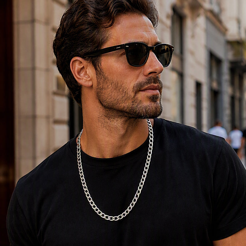 ⏳Time-Limited Special⏰Silver Tone Stainless Steel Chain Necklace
