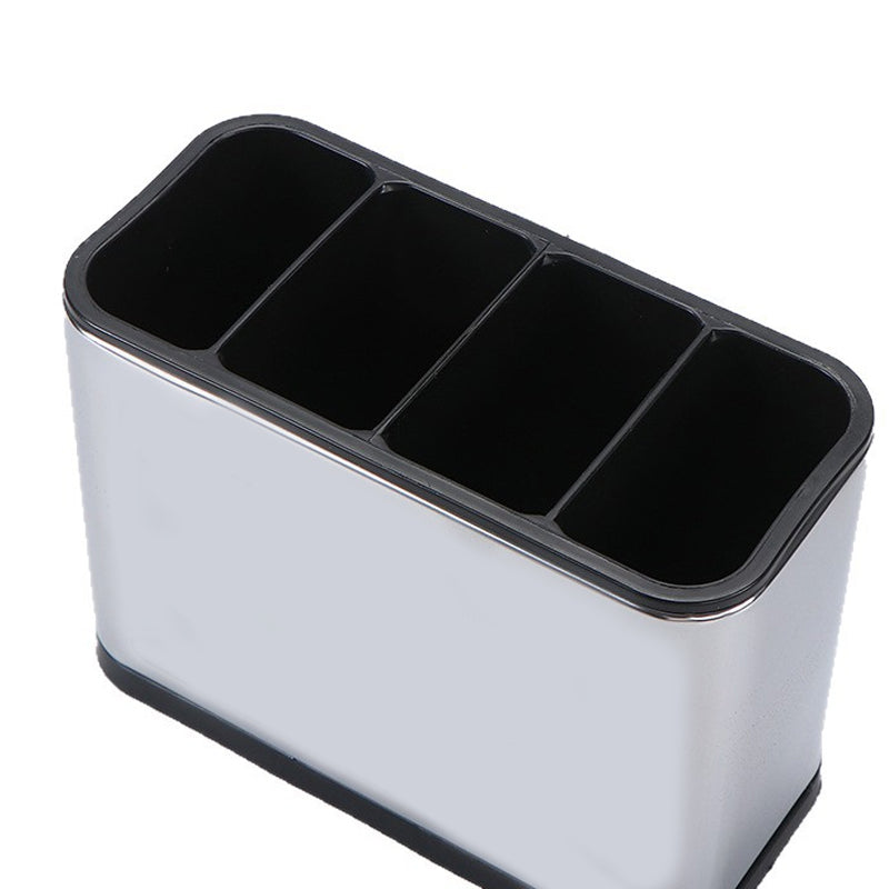 🍴 LIMITED‑TIME 49% OFF! ⚡ Space‑Saving Stainless Steel Kitchen Utensil Holder – Tidy, Drainable, Compact ✨