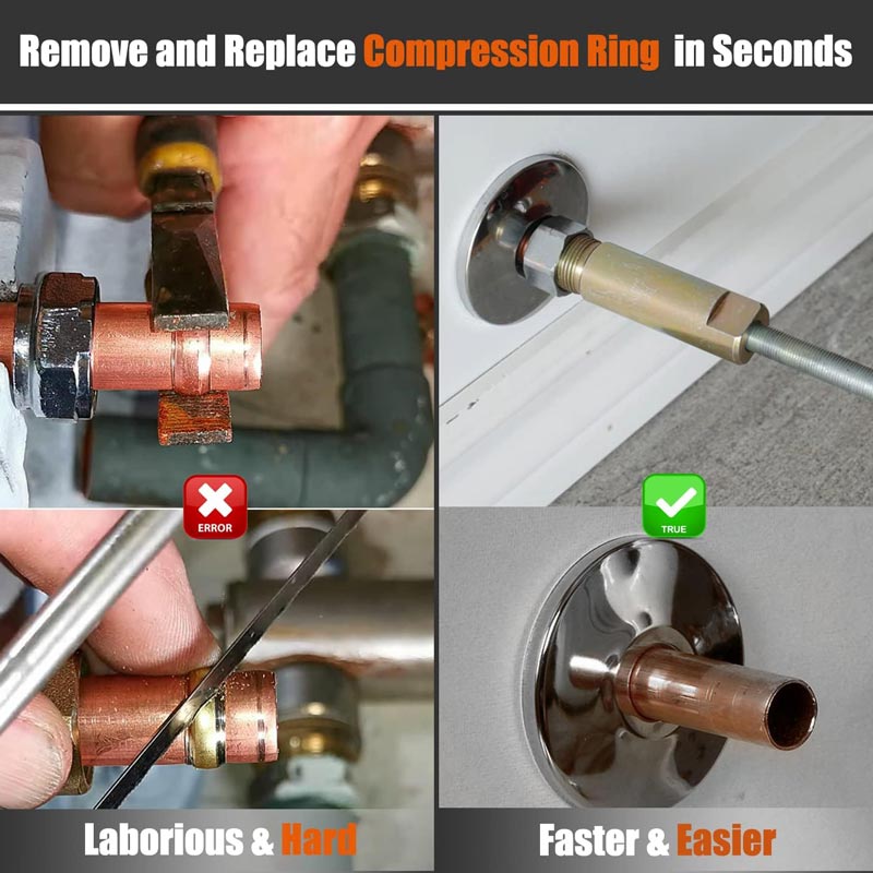 🔧 LIMITED‑TIME 50% OFF! ⚡ Compression Sleeve Puller & Ferrule Removal Tool – Carbon Steel, Pipe‑Safe, Quick Disassembly ✨